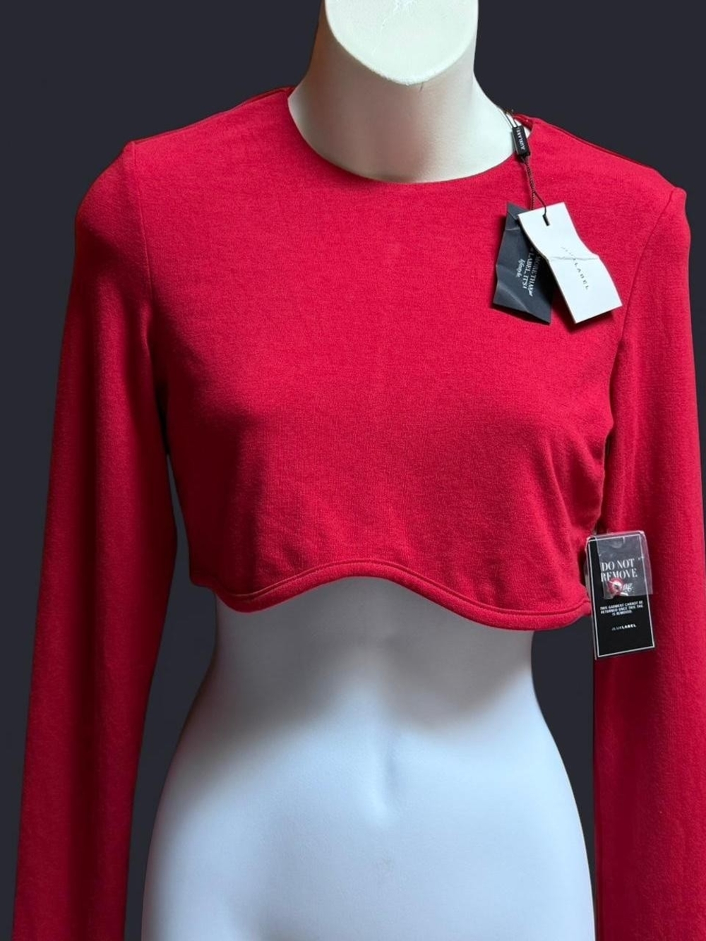 NWT Jluxlabel Red Crop Top (L)